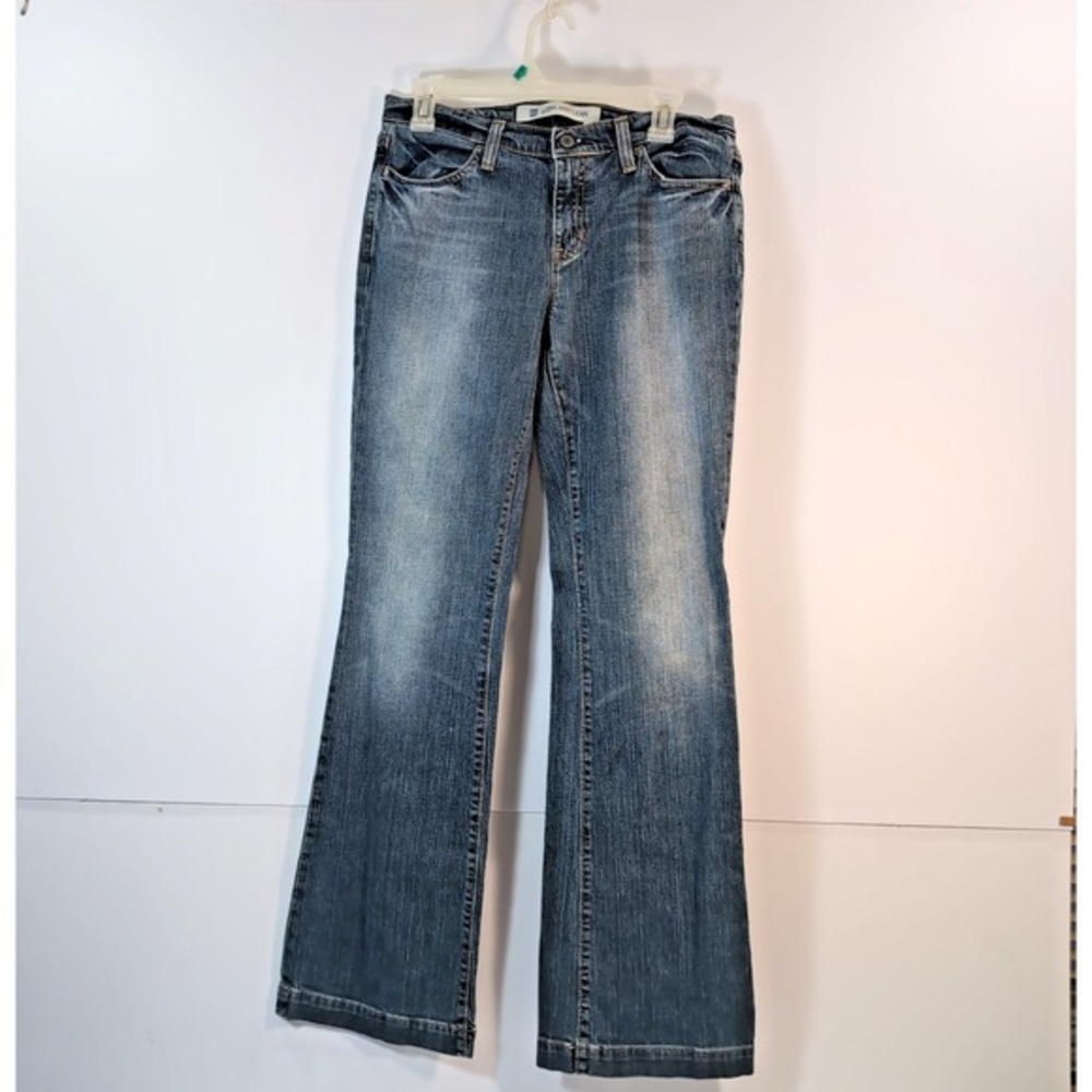 GAP Long and Lean Women's Jeans Size 6 Blue Long Bootcut Flared Stonewash